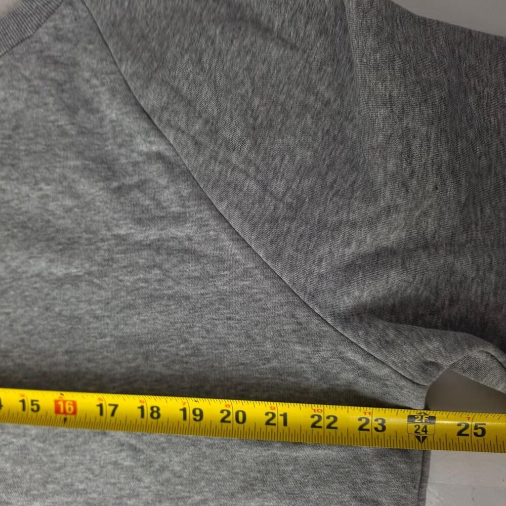 Colsie Women's Heather Gray Raglan Lounge Crewneck Sweatshirt - Picture 2 of 5